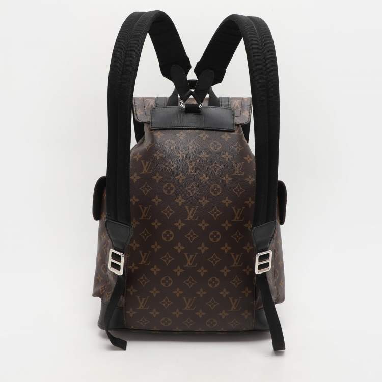 Pre Owned Louis Vuitton Monogram Macassar Canvas PM Christopher Backpack