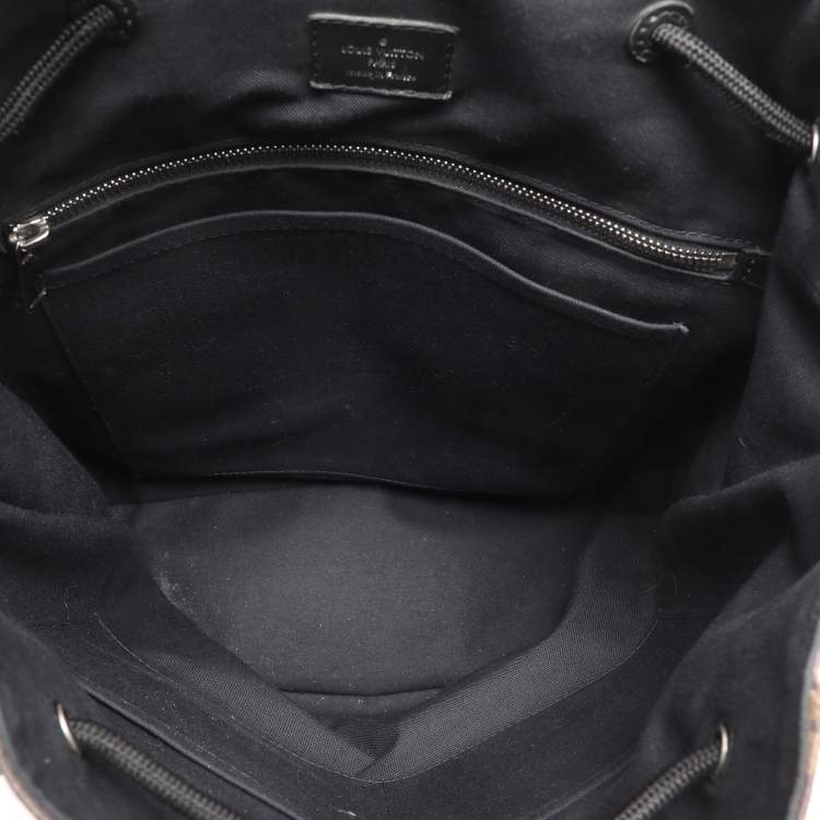 Pre Owned Louis Vuitton Monogram Macassar Canvas PM Christopher Backpack
