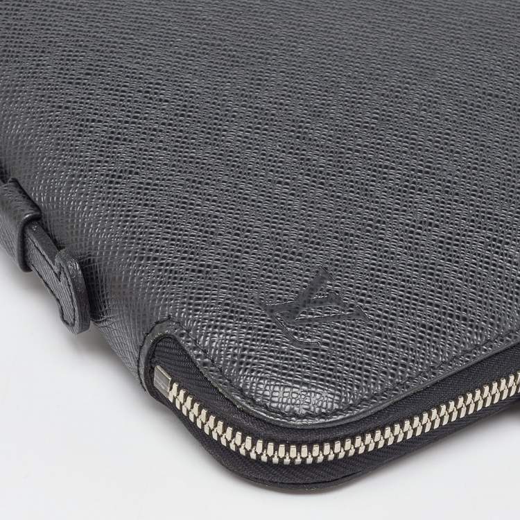 Pre Owned Louis Vuitton Ardoise Taiga Leather Vladimir Business Portfolio
