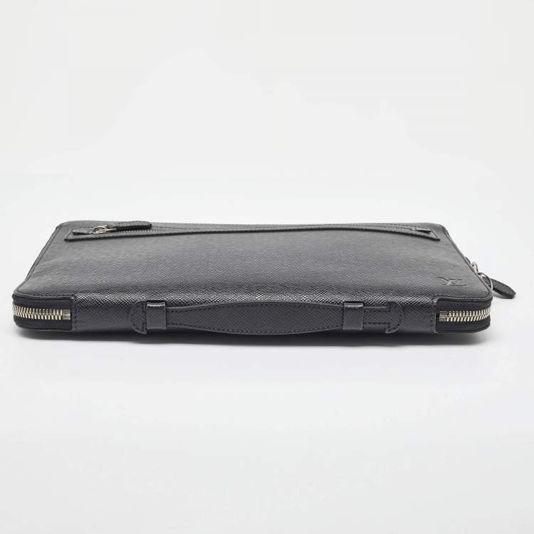 Pre Owned Louis Vuitton Ardoise Taiga Leather Vladimir Business Portfolio