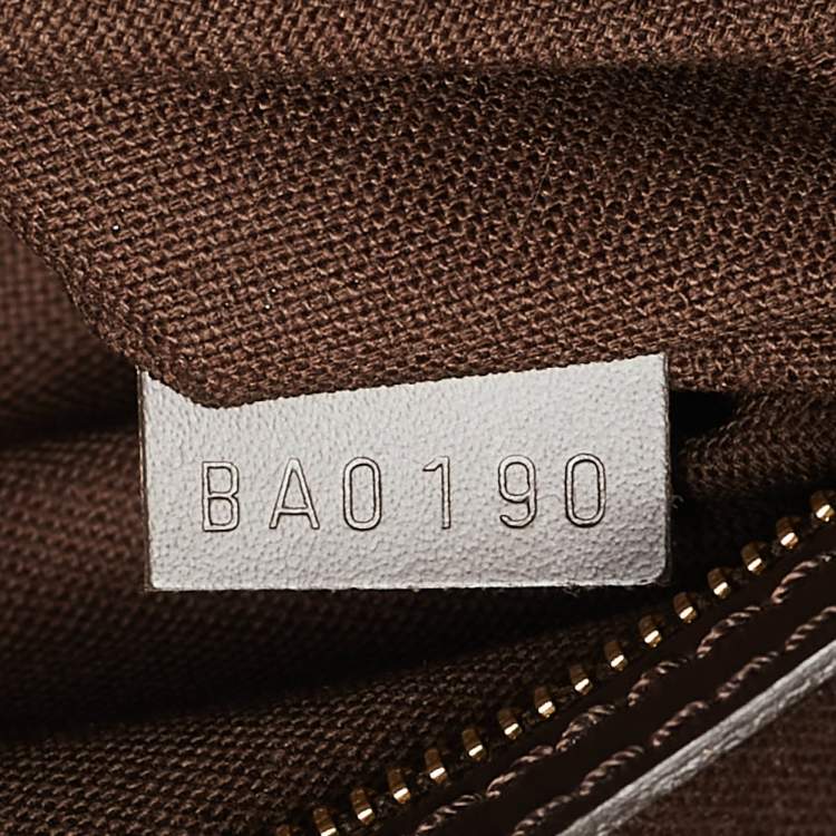 Pre Owned Louis Vuitton Damier Ebene Canvas Porte Documents Voyage Briefcase GM Bag