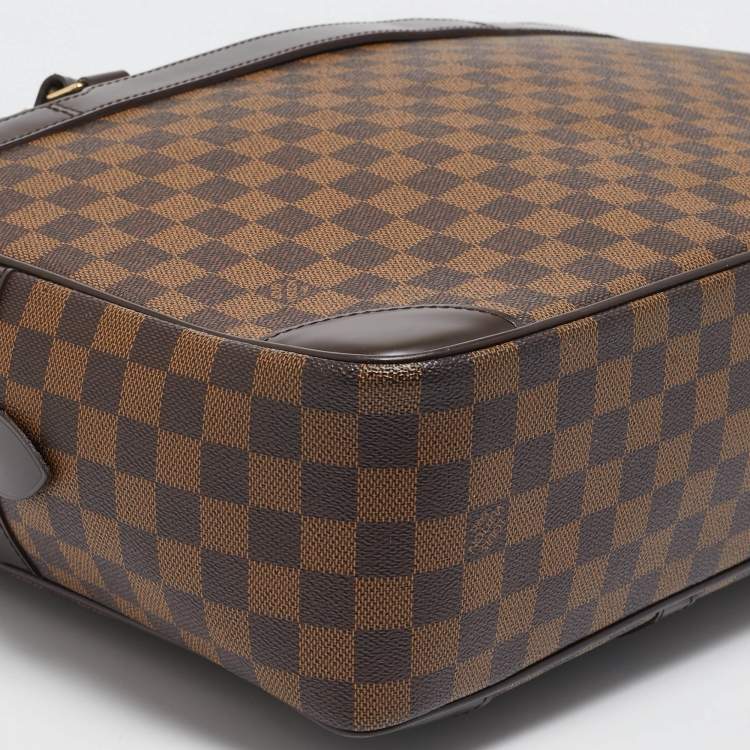 Pre Owned Louis Vuitton Damier Ebene Canvas Porte Documents Voyage Briefcase GM Bag