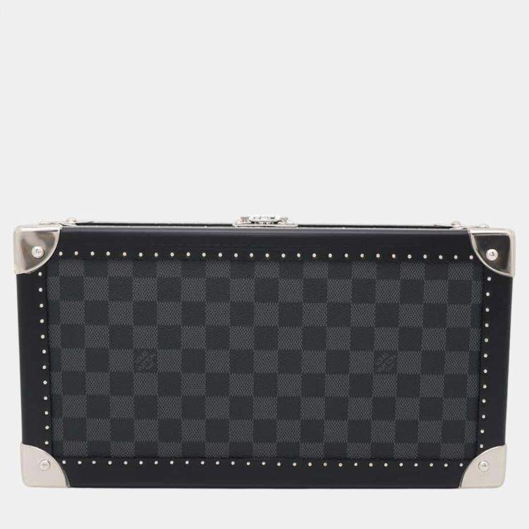 Pre Owned Louis Vuitton Black Damier Graphite Coffret 8 Montor  Bag