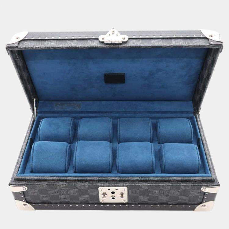 Pre Owned Louis Vuitton Black Damier Graphite Coffret 8 Montor  Bag