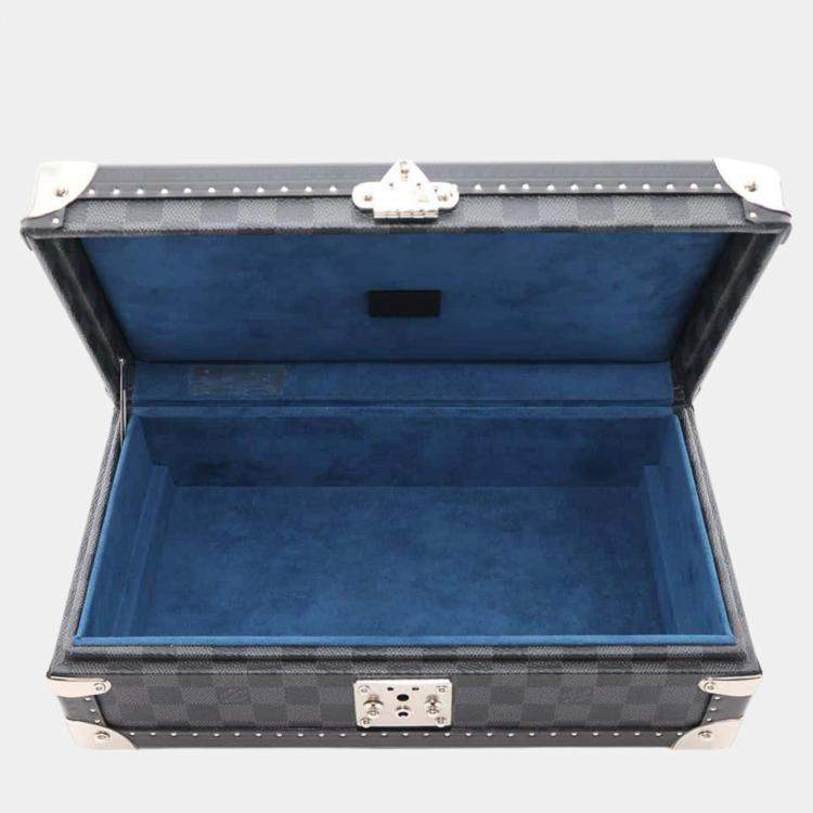 Pre Owned Louis Vuitton Black Damier Graphite Coffret 8 Montor  Bag