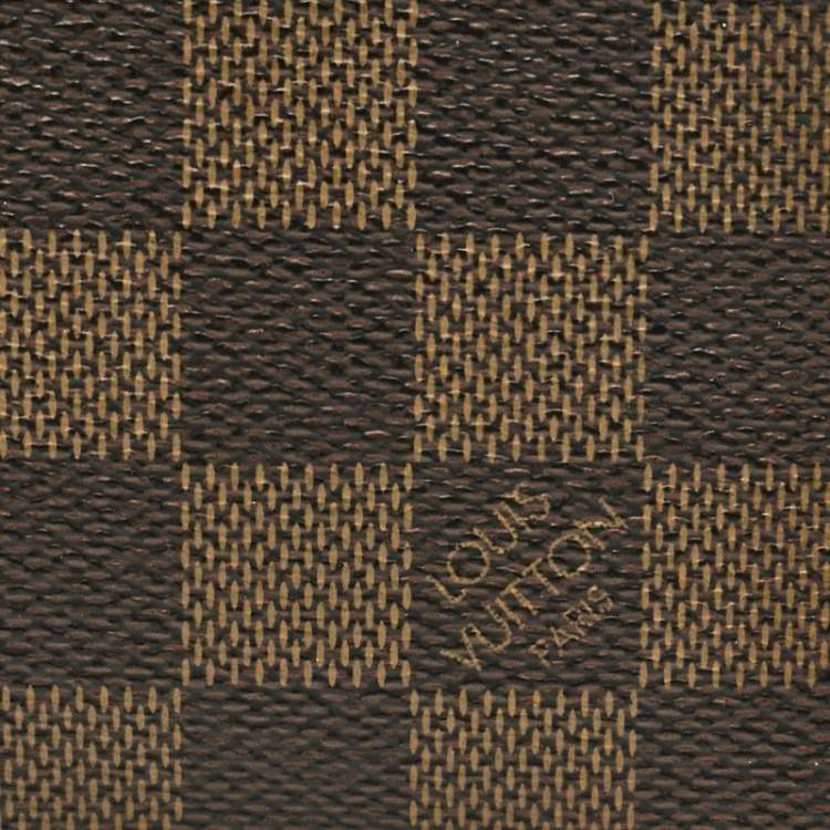 Pre Owned Louis Vuitton Daimer Ebene Canvas Multiple Wallet