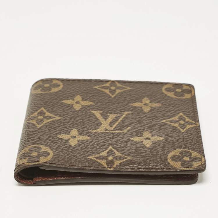 Pre Owned Louis Vuitton Monogram Canvas Porte-Billets 6 Card Bifold Wallet
