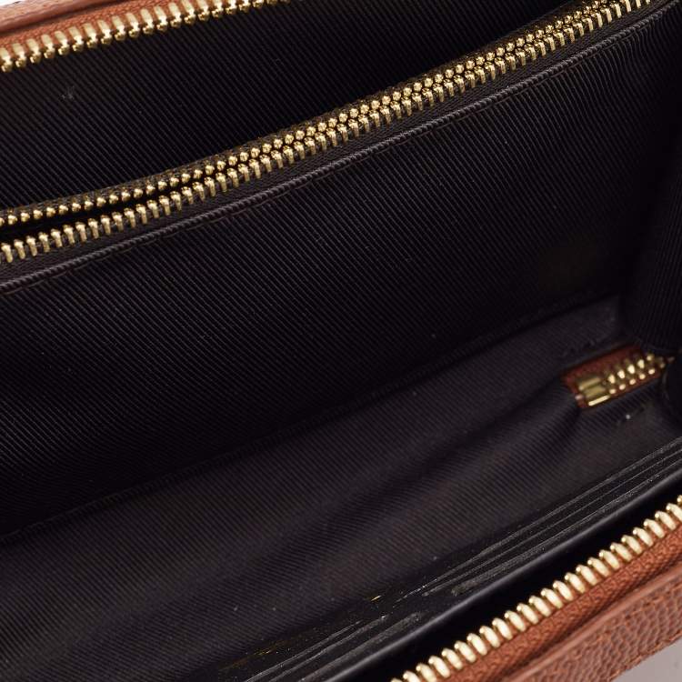 Pre Owned Louis Vuitton x NBA Brown Monogram Ball Grain Leather Soft Trunk Wallet