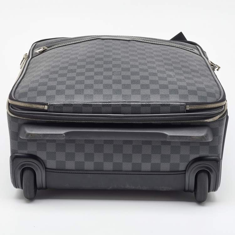 Pre Owned Louis Vuitton Damier Graphite Canvas Business Pegase Legere 55 Luggage