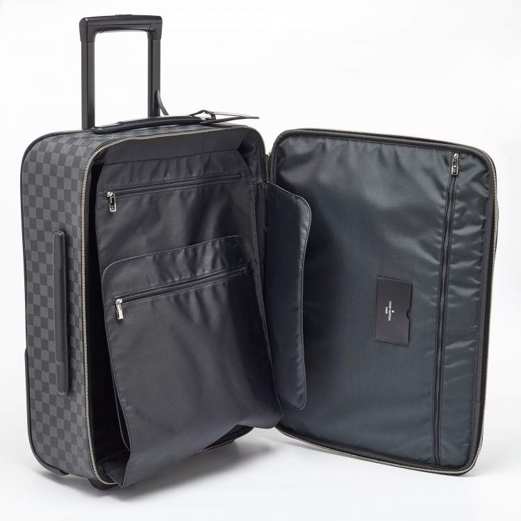 Pre Owned Louis Vuitton Damier Graphite Canvas Business Pegase Legere 55 Luggage