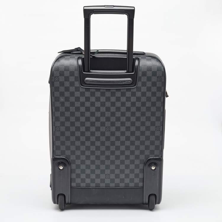 Pre Owned Louis Vuitton Damier Graphite Canvas Business Pegase Legere 55 Luggage