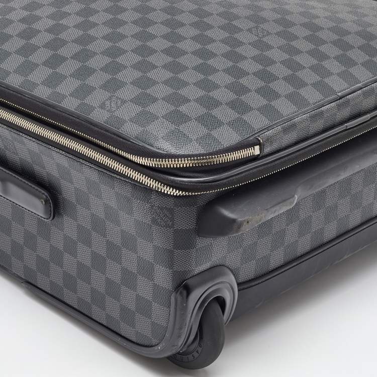 Pre Owned Louis Vuitton Damier Graphite Canvas Business Pegase Legere 55 Luggage