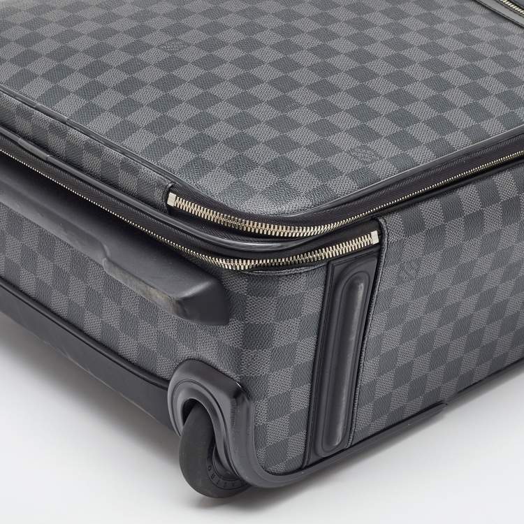 Pre Owned Louis Vuitton Damier Graphite Canvas Business Pegase Legere 55 Luggage