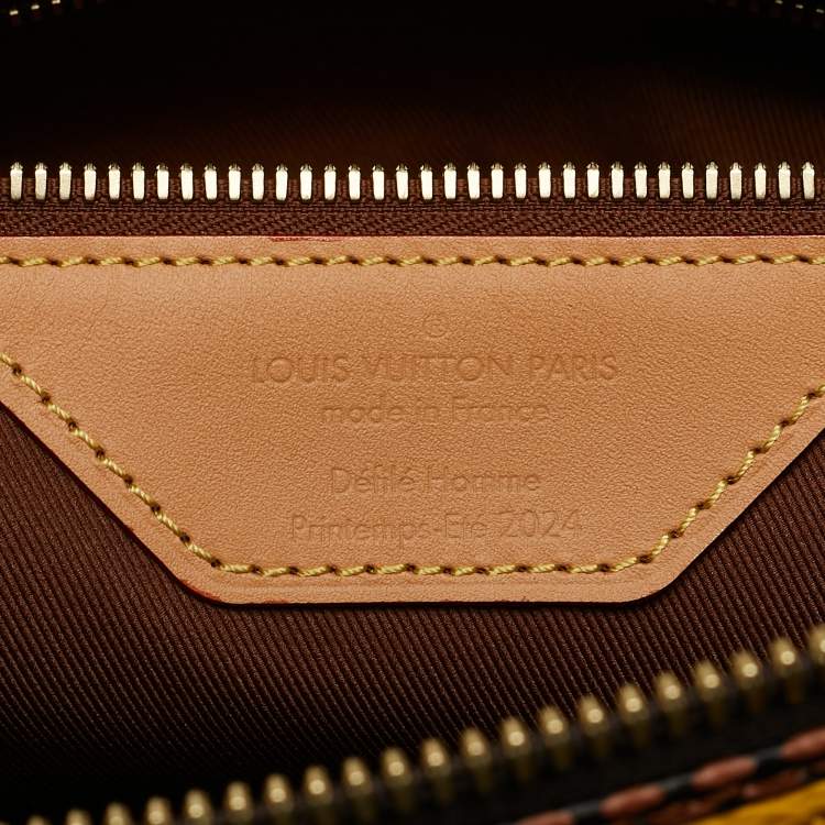 Pre Owned Louis Vuitton Yellow Damier Pop Canvas Speedy Bandouliere 50 Bag