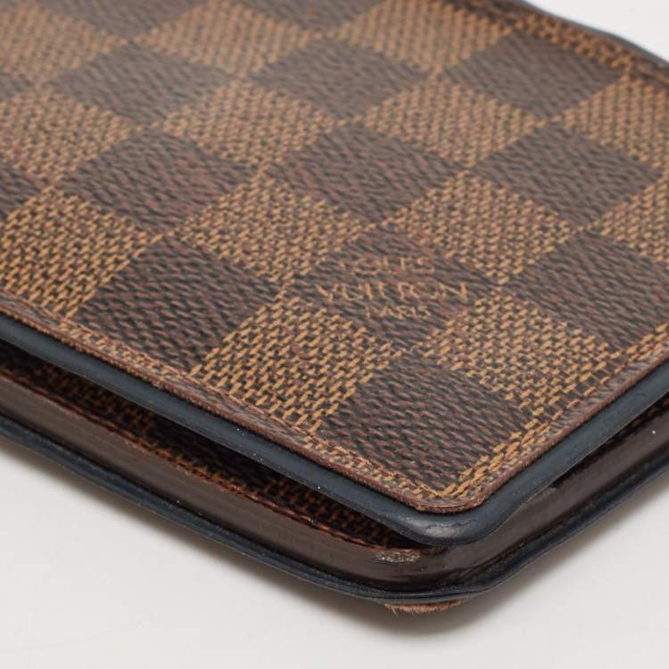 Pre Owned Louis Vuitton Damiere Ebene Canvas Multiple Wallet