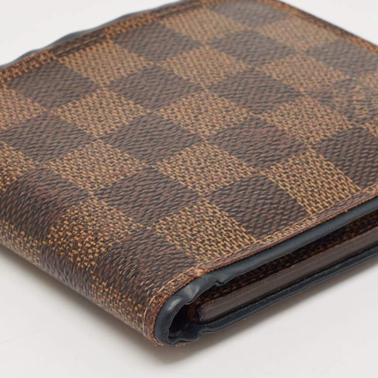 Pre Owned Louis Vuitton Damiere Ebene Canvas Multiple Wallet