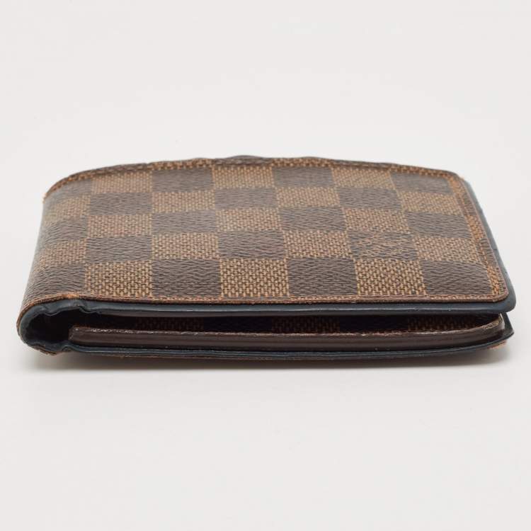 Pre Owned Louis Vuitton Damiere Ebene Canvas Multiple Wallet