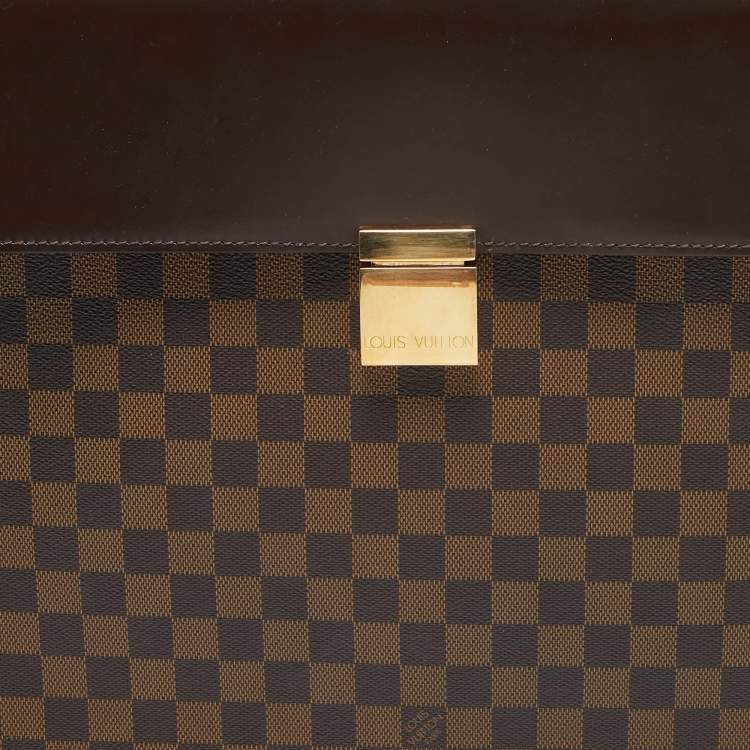 Pre Owned Louis Vuitton Damier Ebene Canvas Altona Briefcase GM