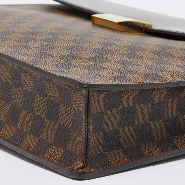 Pre Owned Louis Vuitton Damier Ebene Canvas Altona Briefcase GM