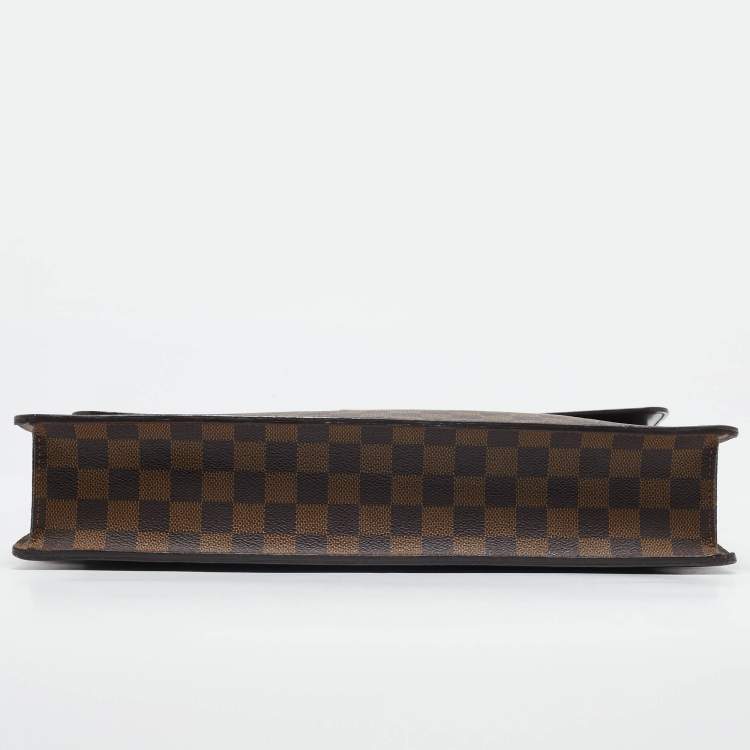 Pre Owned Louis Vuitton Damier Ebene Canvas Altona Briefcase GM