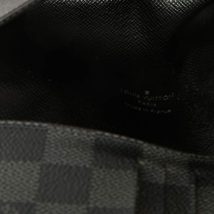 Pre Owned Louis Vuitton Damier Graphite Canvas Organizer 16CC Wallet