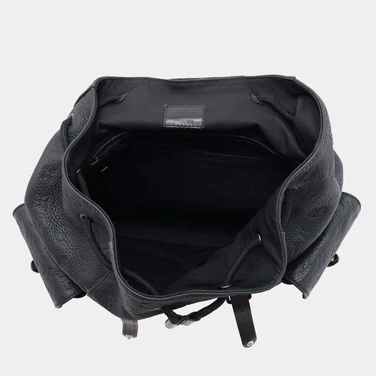 Pre Owned Louis Vuitton Christopher Noir Monogram Taurillon Size Mm Backpack