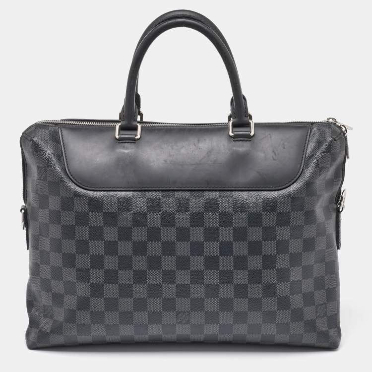 Pre Owned Louis Vuitton Damier Graphite Canvas Porte Documents Briefcase