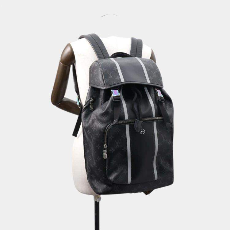 Pre Owned Louis Vuitton x Fragment 2017 Monogram Eclipse Zack Backpack