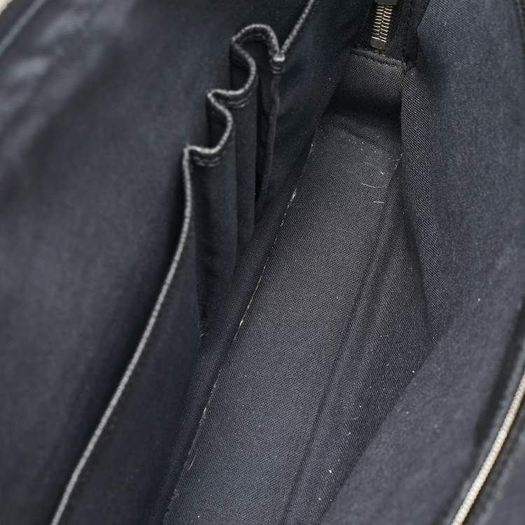 Pre Owned Louis Vuitton Black Leather Alexander Briefcase
