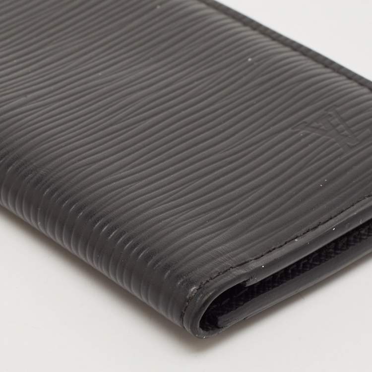 Pre Owned Louis Vuitton Black Epi Leather Pocket Organizer