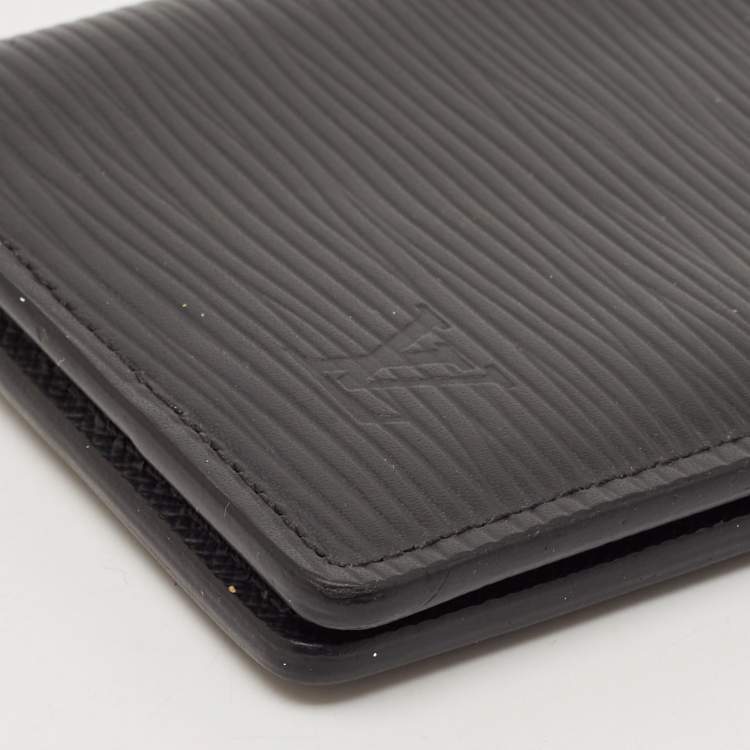 Pre Owned Louis Vuitton Black Epi Leather Pocket Organizer