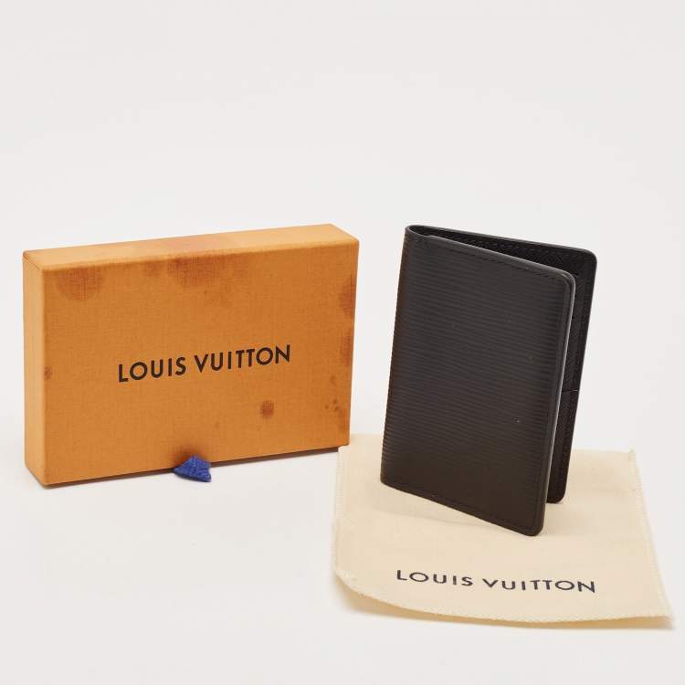 Pre Owned Louis Vuitton Black Epi Leather Pocket Organizer