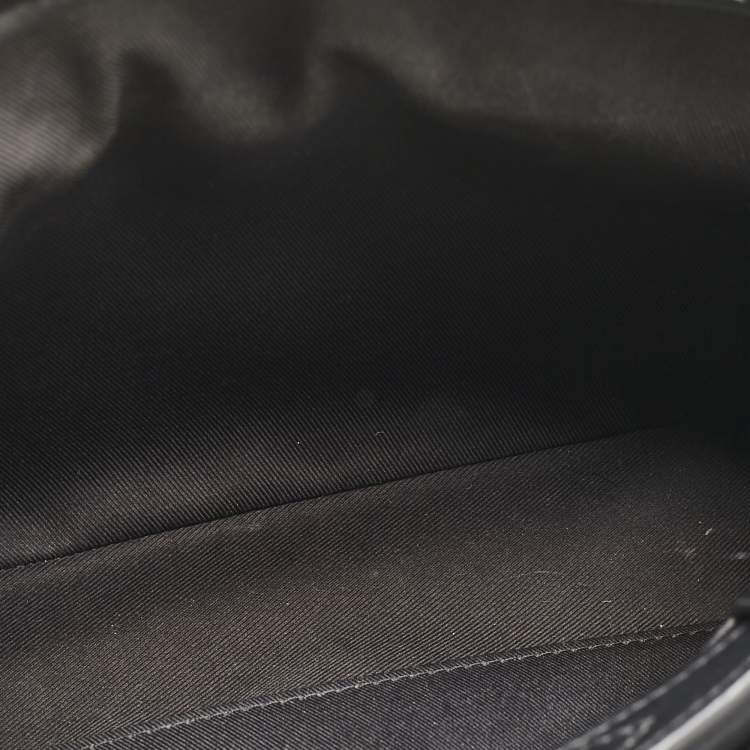 Pre Owned Louis Vuitton Black Monogram Taurillon Leather S Lock Messenger Bag