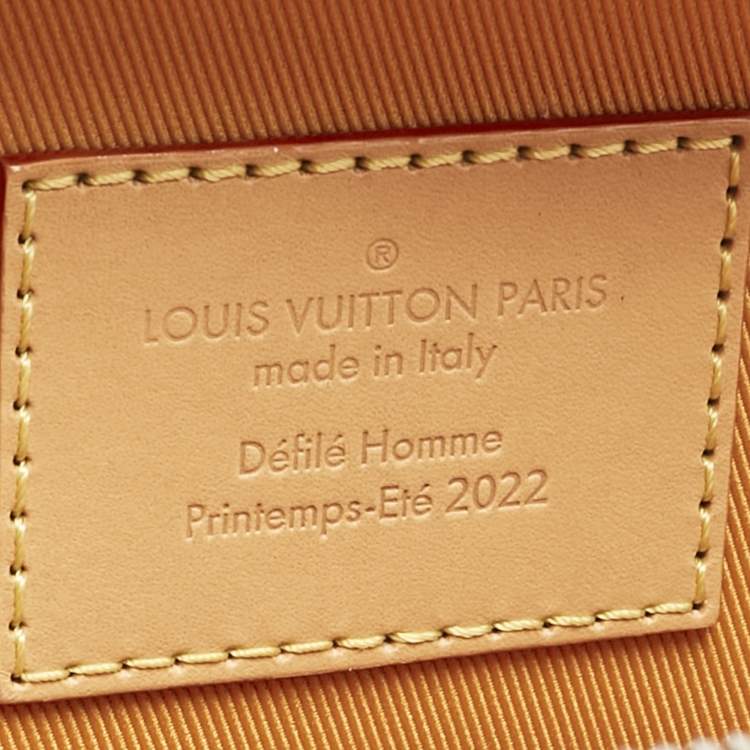 Pre Owned Louis Vuitton Saffron Yellow Leather Handle Soft Trunk Bag
