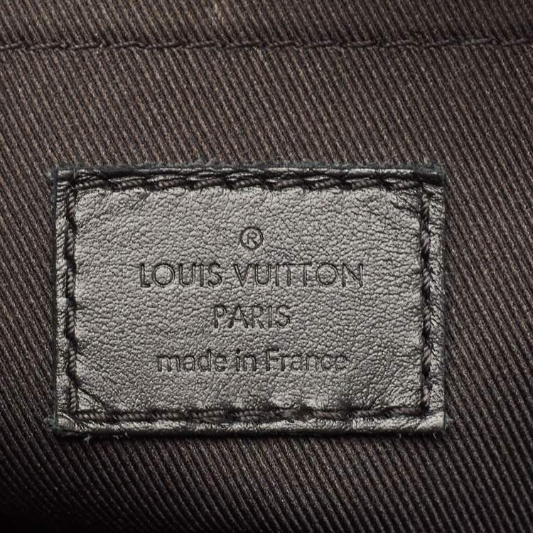 Pre Owned Louis Vuitton Monogram Macassar Canvas S Lock Messenger Bag