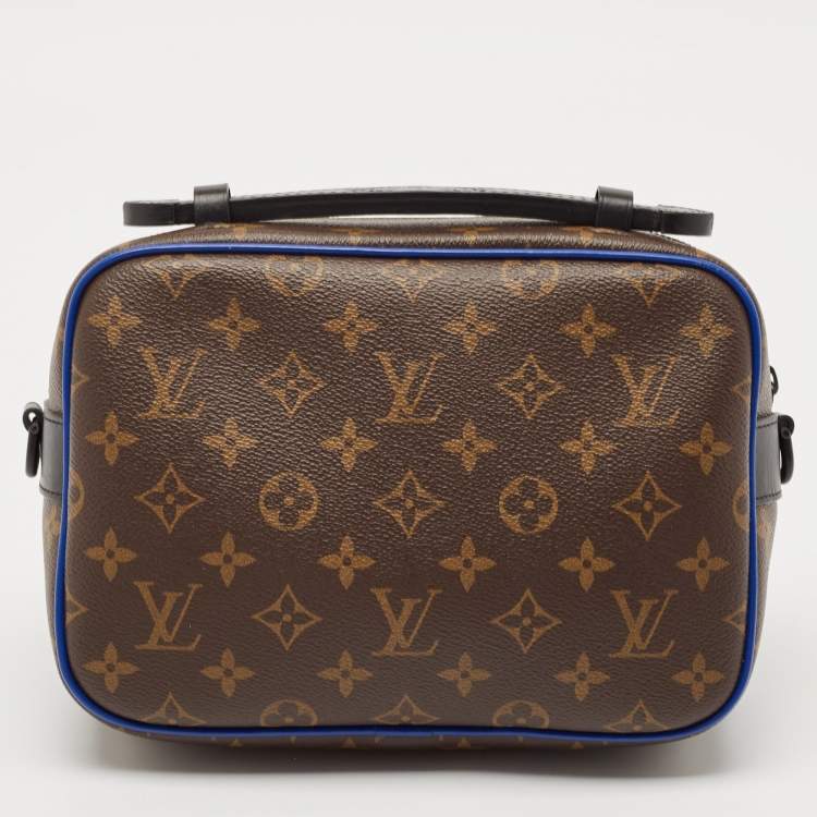 Pre Owned Louis Vuitton Monogram Macassar Canvas S Lock Messenger Bag