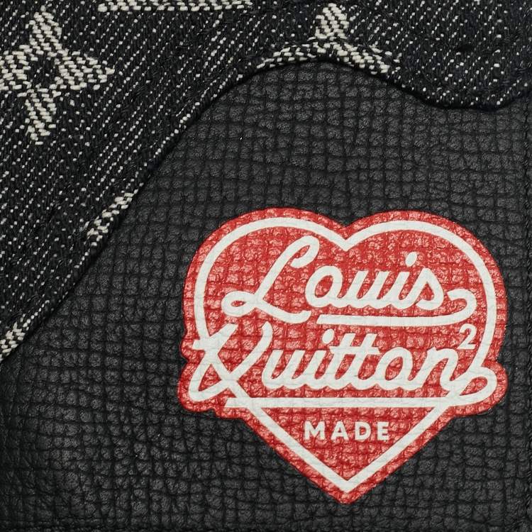 Pre Owned  Louis Vuitton x NIGO Monogram Denim and Taurillon Leather Drip Pocket Organizer
