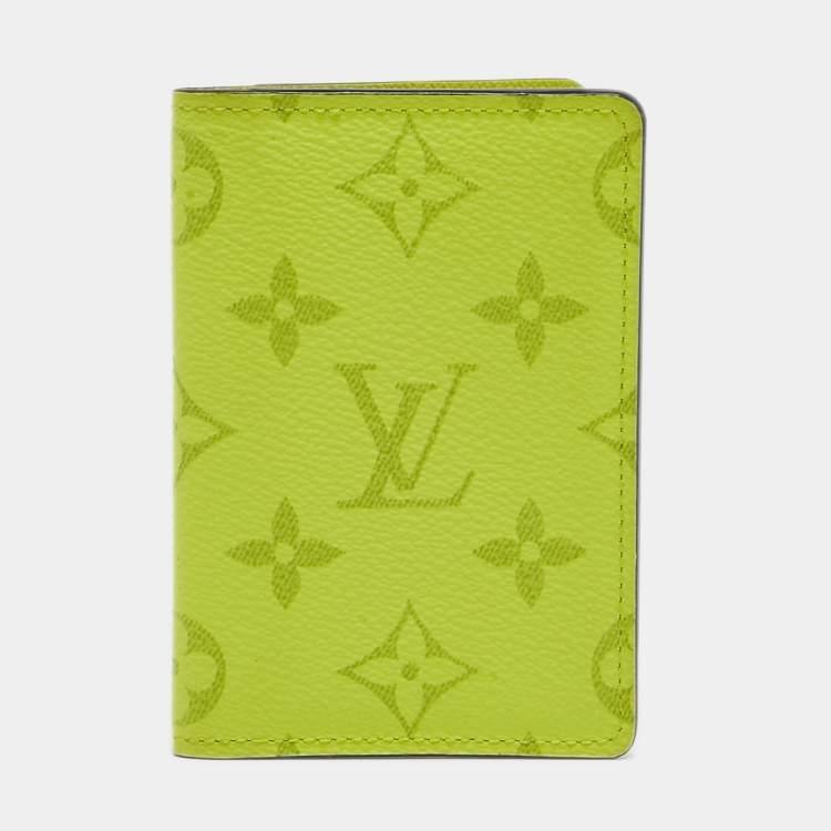 Pre Owned Louis Vuitton Bahia Yellow Monogram Canvas Pocket Organizer