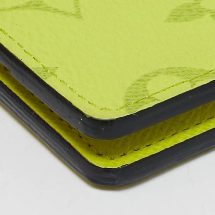 Pre Owned Louis Vuitton Bahia Yellow Monogram Canvas Pocket Organizer