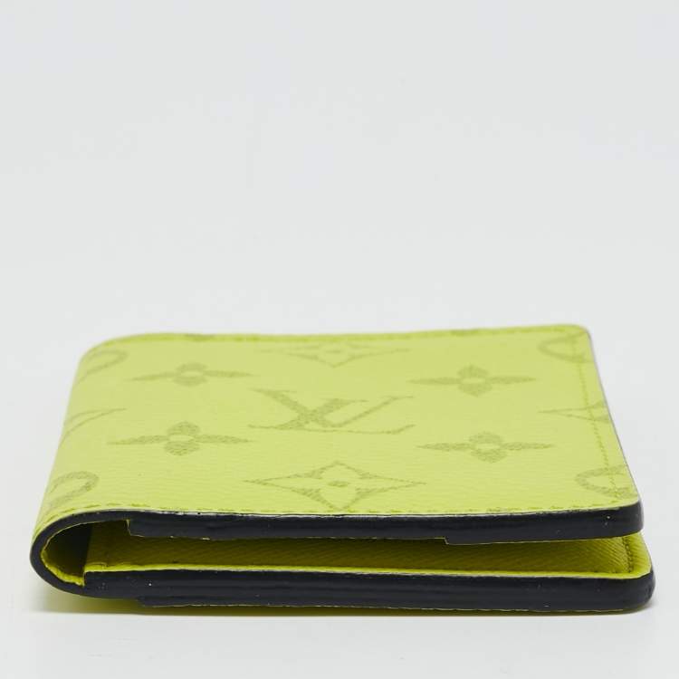 Pre Owned Louis Vuitton Bahia Yellow Monogram Canvas Pocket Organizer