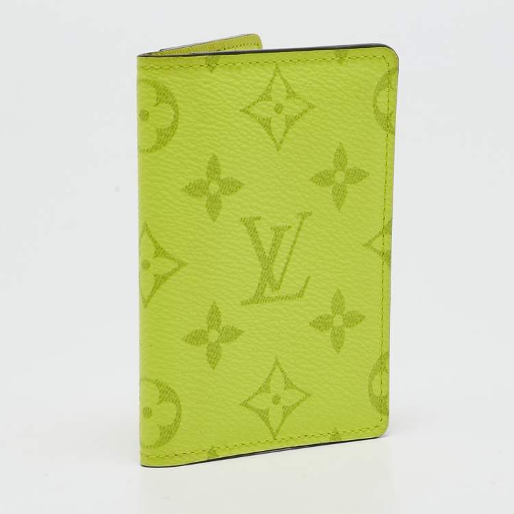 Pre Owned Louis Vuitton Bahia Yellow Monogram Canvas Pocket Organizer