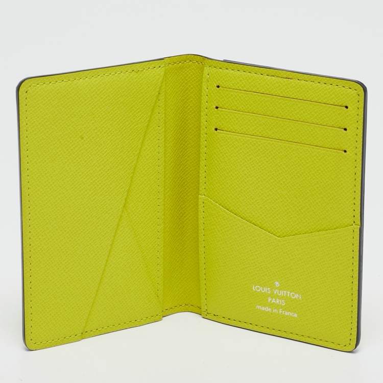 Pre Owned Louis Vuitton Bahia Yellow Monogram Canvas Pocket Organizer
