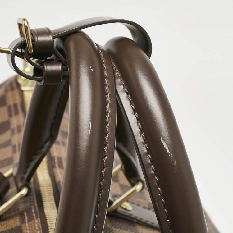 Pre Owned Louis Vuitton Damier Ebene Canvas Keepall Bandouliere 55 Bag
