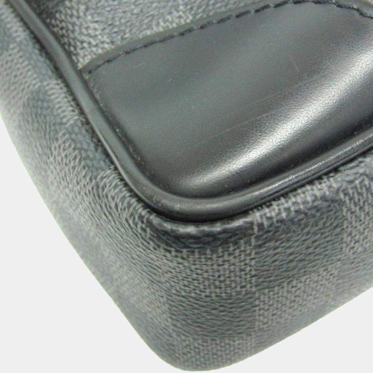 Pre Owned Louis Vuitton Black Damier Graphite Porte-Documents Voyage Briefcase 