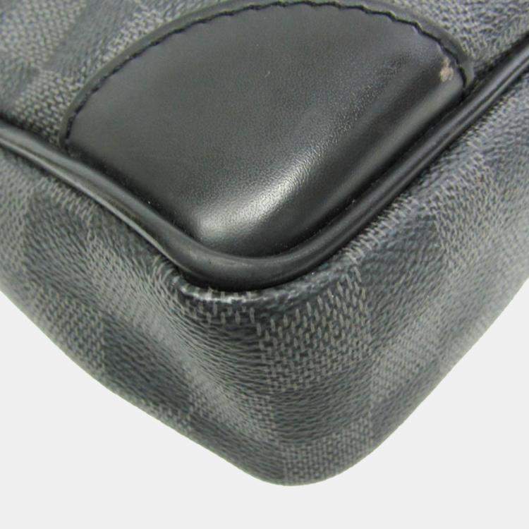 Pre Owned Louis Vuitton Black Damier Graphite Porte-Documents Voyage Briefcase 