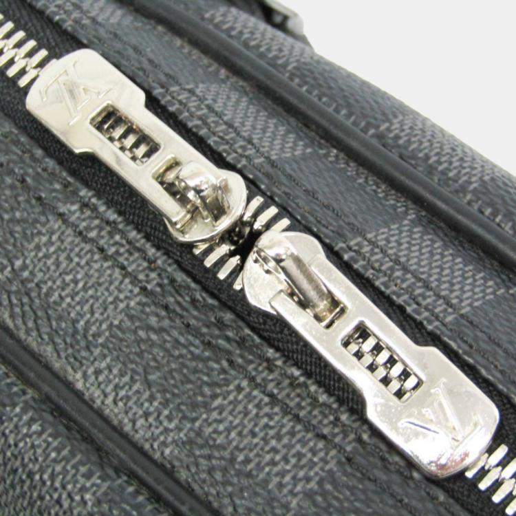 Pre Owned Louis Vuitton Black Damier Graphite Porte-Documents Voyage Briefcase 
