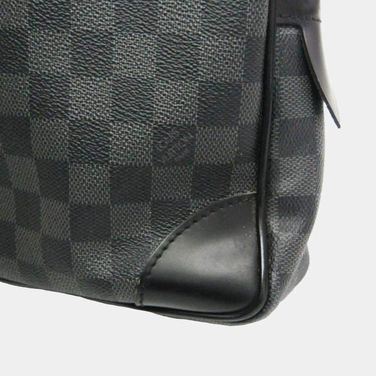 Pre Owned Louis Vuitton Black Damier Graphite Porte-Documents Voyage Briefcase 