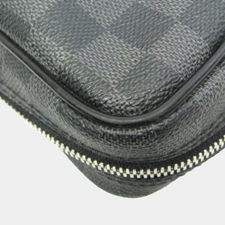 Pre Owned Louis Vuitton Black Damier Graphite Porte-Documents Voyage Briefcase 