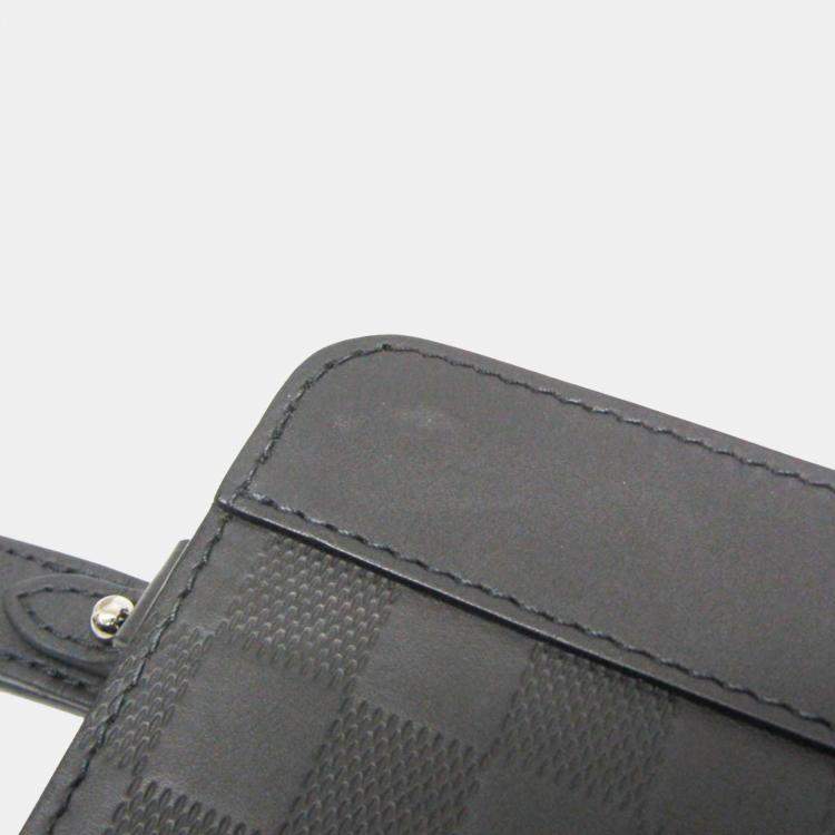 Pre Owned Louis Vuitton Noir Damier Infini Stand Pouch Bag 