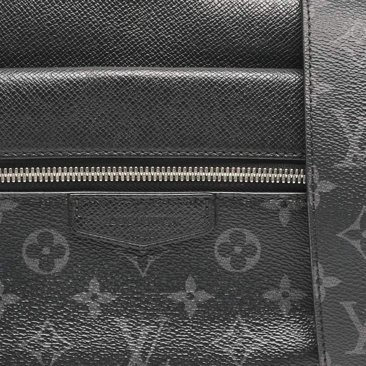 Pre Owned Louis Vuitton Black Monogram Eclipse Canvas and Taiga Leather Outdoor Messenger Bag
